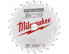 Карбиден циркулярен диск за рязане на дърво HM с диаметър 165 мм Milwaukee 4932471931 с 24 зъби thumbnail image