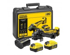 Акумулаторен ъглошлайф с диаметър &Oslash; 125 мм Stanley SFMCG700M2K с 2 батерии 18 V 4 Ah Li-Ion в куфар thumbnail image