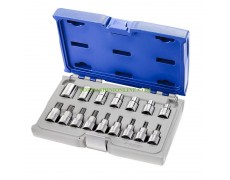 Комплект накрайници - квадратни TORX битове и Torx вложки Expert E032907 16 части, E10-E24, TX20-TX60 1/2" thumbnail image