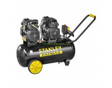 Безмаслен компресор с две компресорни глави Stanley FMXCMS3050HE 1.1 + 1.1 kW, 1.5 + 1.5 НР, 8 bar, 50 литра, 64 dB(A) thumbnail image