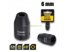 Ударна шестостенна вложка 6 мм, 3/8 Top Master Pro 330801 thumbnail image