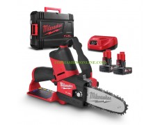 Безчеткова акумулаторна резачка за дърва с шина Oregon 15 см Milwaukee M12 FHS-602X с 2 батерии 6 Ah, 12 V Li-ion и зарядно устройство 4933472212 в куфар thumbnail image