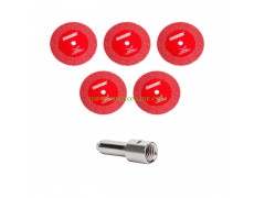 Комплект диамантени дискове за ъглошлайф за рязане на керамика, плочки и камък с диаметър &Oslash; 50 мм Raider 162115 с шпиндел M14 thumbnail image