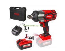 Безчетков ударен акумулаторен гайковерт 3/4" 1700 Nm Raider Industrial RDI-IBW06 с 1 батерия 20 V 4 Ah Li-Ion в куфар 031306 thumbnail image