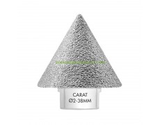 Конусна диамантена боркорона за фаски с диаметър &Oslash; 2-38 мм М14 Carat EHM0380406 за отвори в камък, гранит, фаянс, мрамор, керамични плочки и други thumbnail image