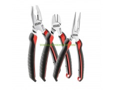 Комплект клещи - комбинирани клещи, клещи с дълги върхове и диагонални режещи клещи Usag 150 AX/SE3 U01500201 3 броя thumbnail image