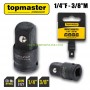 Ударен адаптер за вложки от 1/4 женски към 3/8 мъжки захват Top Master Pro 330642