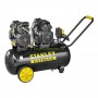 Безмаслен компресор с две компресорни глави Stanley FMXCMS3050HE 1.1 + 1.1 kW, 1.5 + 1.5 НР, 8 bar, 50 литра, 64 dB(A)