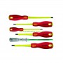 Комплект изолирани отвертки 1000V прави и кръстати 6 броя Topmaster 220120